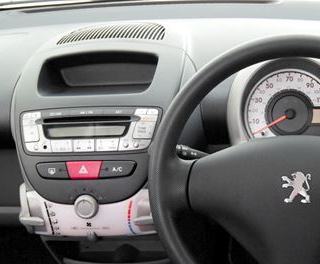 Motor Guard Single DIN Stereo Fitting Kit & Fascia For Citroen C1 (2005-2014) - Black