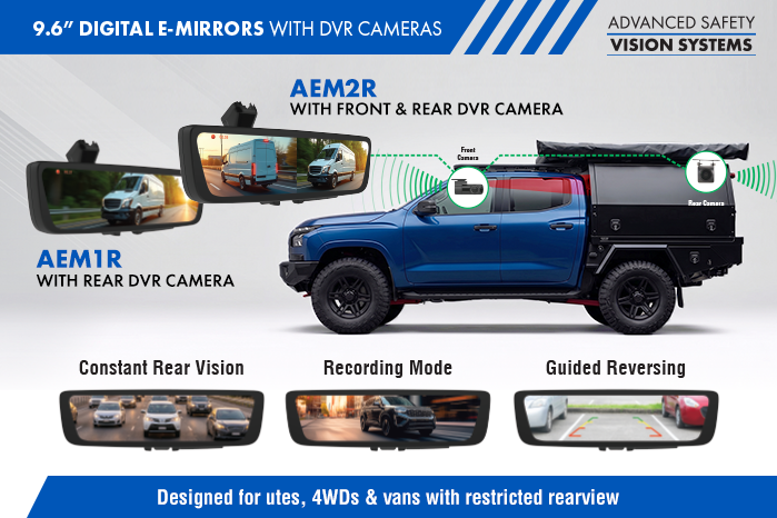 Digital E-Mirrors with DVR
