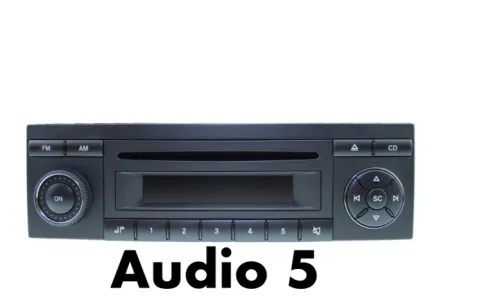 1. Audio 5, with ISO connector