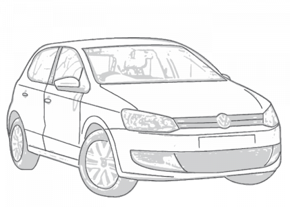 VW Polo 5 ( 6R ) 2009-04/2014 - Unviersal DIN Autoradio Einbauset, 24,90 €