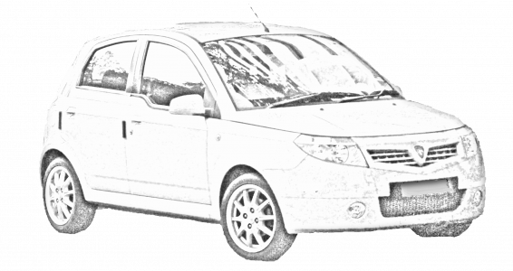 pre corte tintado Car Kit De Vidrio Completo 2005-2011 Proton Savvy 5 Dr escotilla 