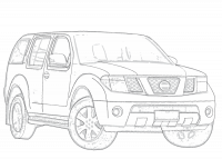 Nissan Pathfinder III R51 Bj 2005-2010 Premium Fussmatten Autoteppiche 